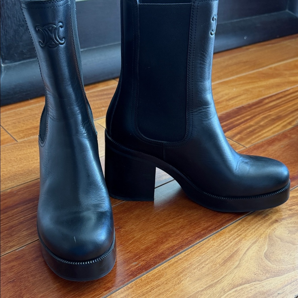 Celine “Chelsea” platform Boots size 39 NWT - Picture 3 of 15